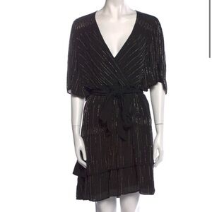 Love Sam anthropologie Striped Knee-Length Dress Size XS